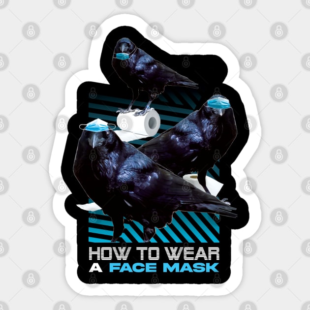 How to wear a face mask? Sticker by Frajtgorski